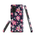 Sakura Samsung® Tough Case features a floral design, providing durable protection for your phone while looking stylish.