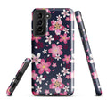 Stylish Sakura Samsung® Tough Case featuring floral design, offering durability and protection for your device.
