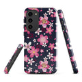 Sakura Samsung® Tough Case features a floral design, offering sleek protection for your phone against bumps and scratches.