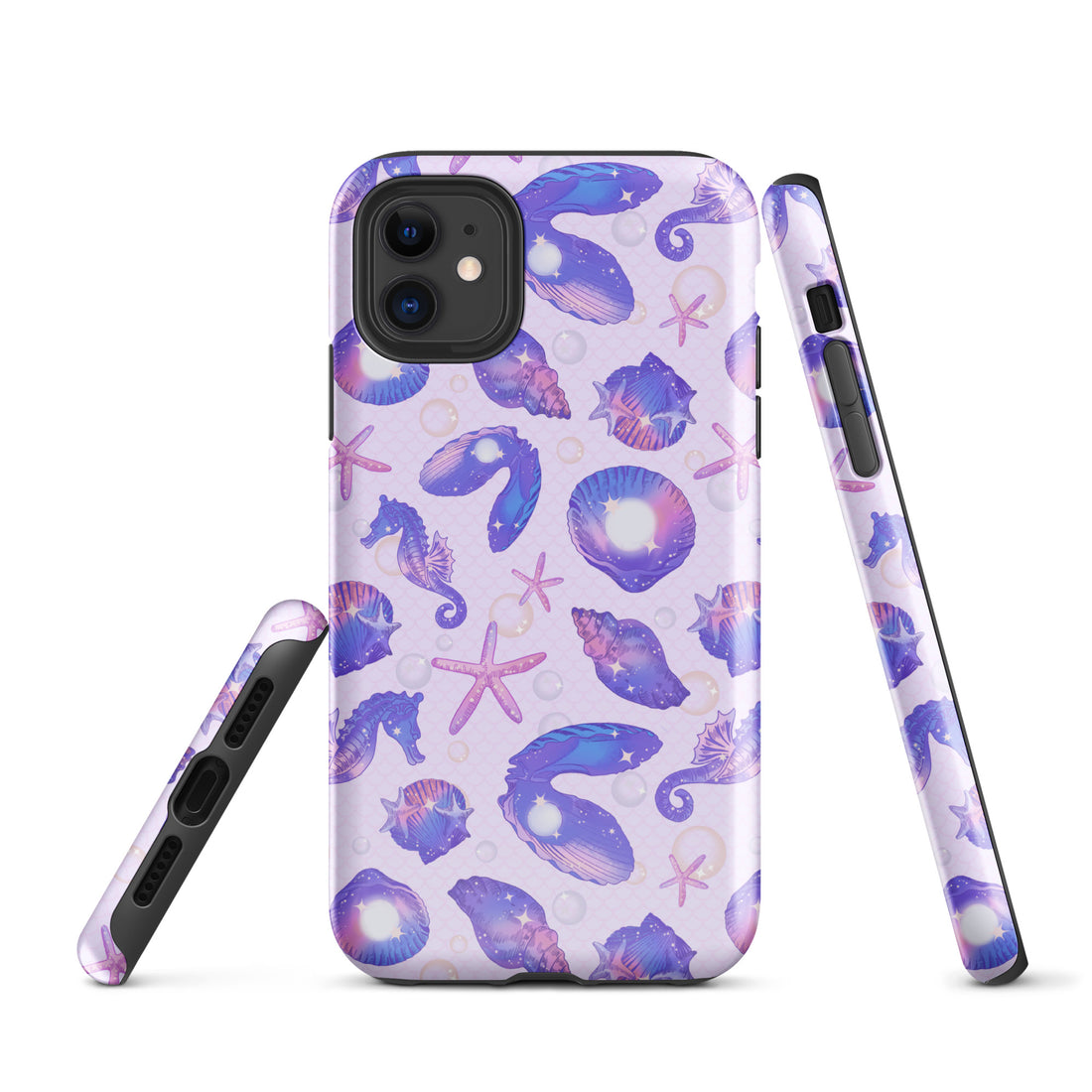 Stylish Sea Princess iPhone® Tough Case featuring vibrant marine designs for durable protection and impact absorption.