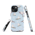 Stylish Snow Bird iPhone® Tough Case features a dual-layer design for maximum protection and winter-themed elegance.