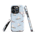 Stylish Snow Bird iPhone® Tough Case featuring impact-resistant design for ultimate protection and aesthetic appeal.