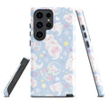 Colorful Snow Puppy Samsung® Tough Case featuring cute puppies and stars, perfect for protection and style.
