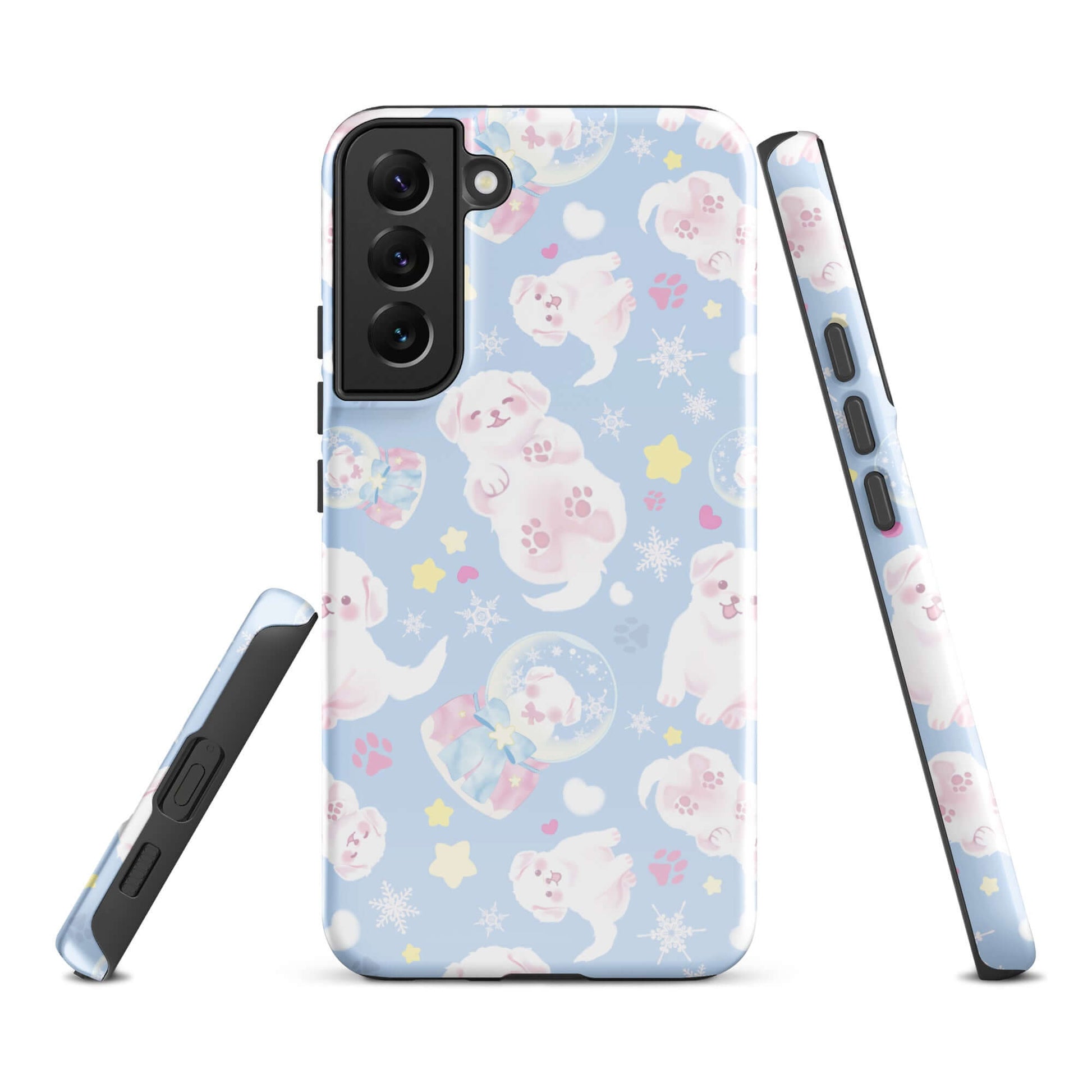 Snow Puppy Samsung® Tough Case features a playful design, offering impact protection and a stylish look for your phone.