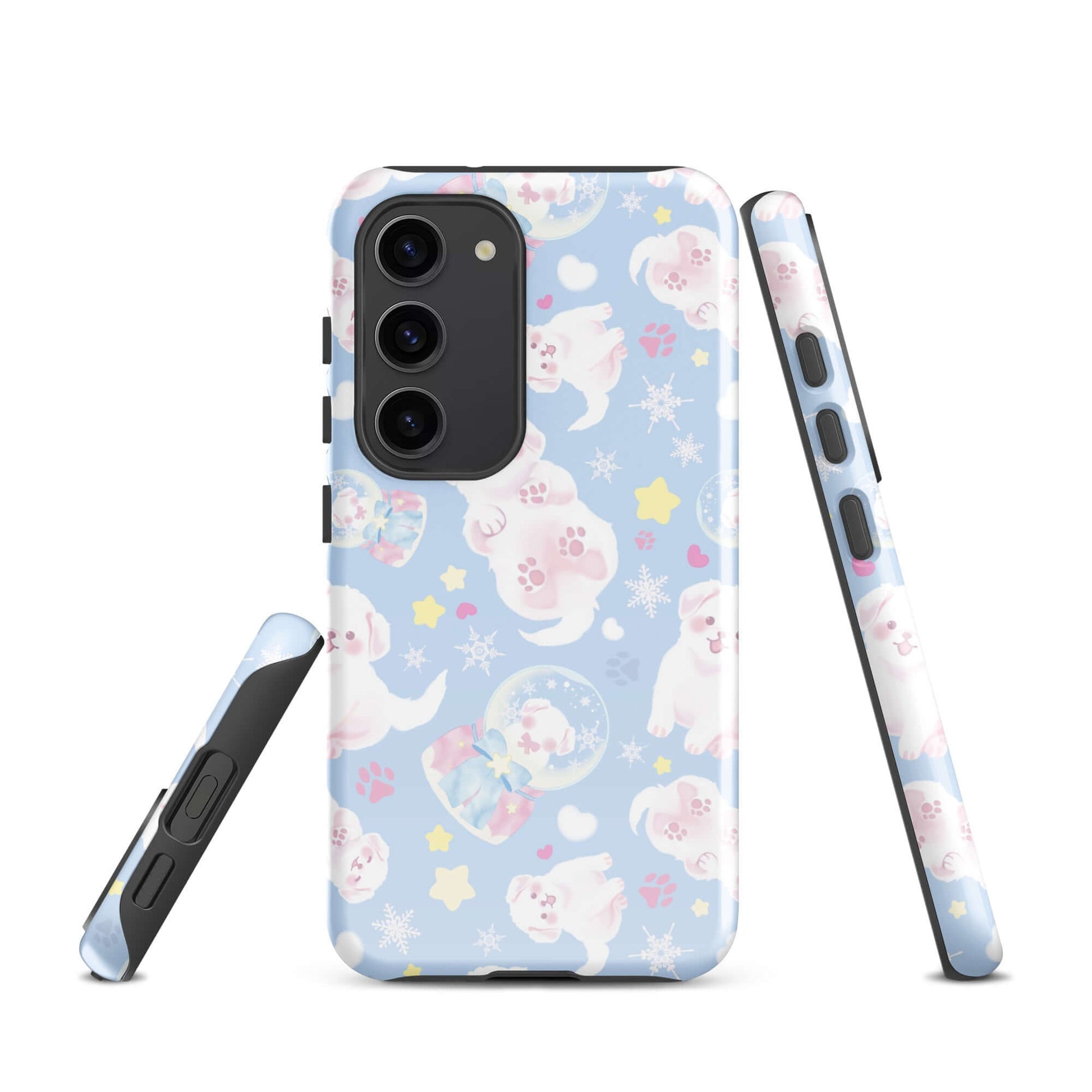 Stylish Snow Puppy Samsung® Tough Case offers durable protection with a charming design for your Galaxy phone.
