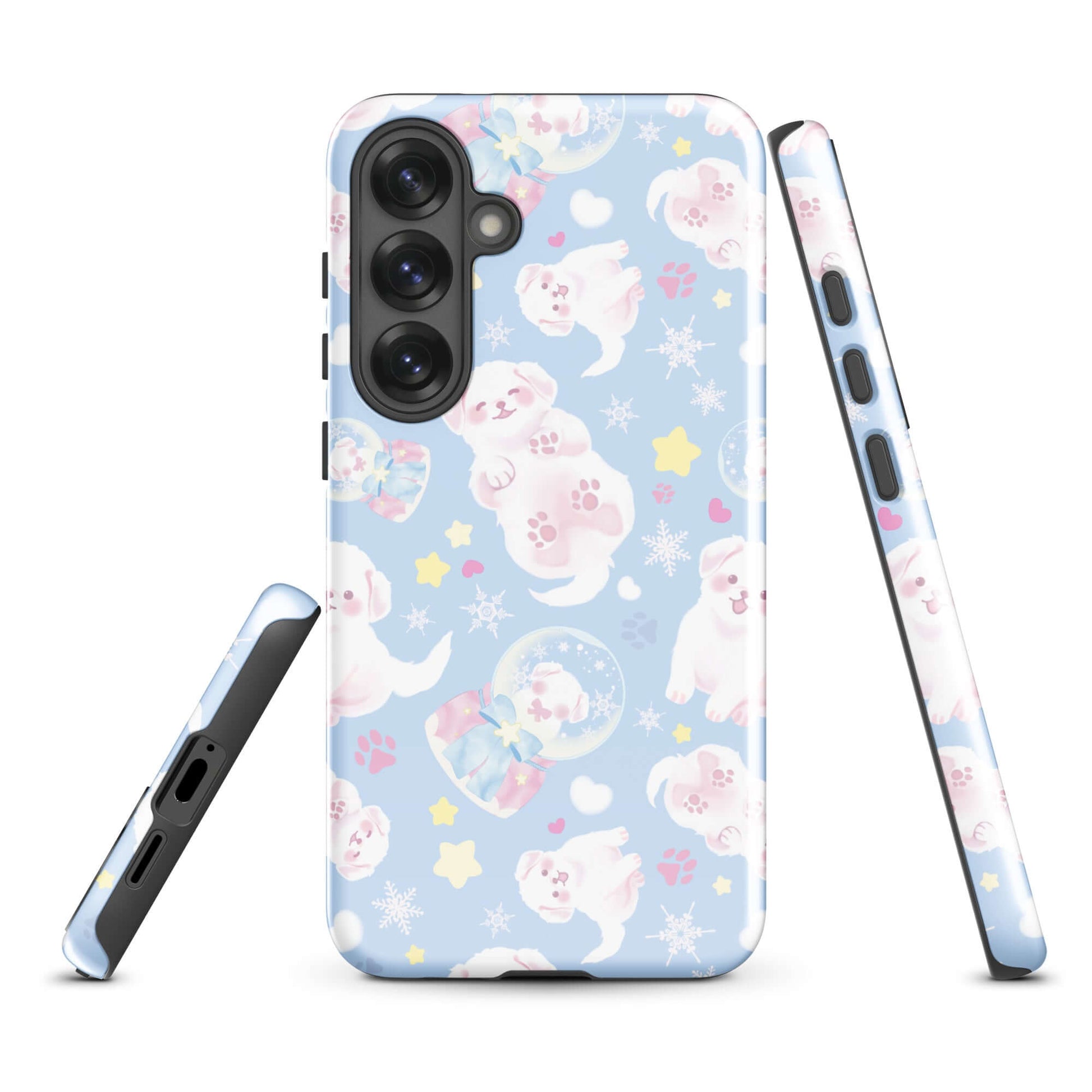 Snow Puppy Samsung® Tough Case features a cute puppy design, offering impact protection and style for your phone.