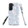 Snow Puppy Samsung® Tough Case featuring adorable puppies and vibrant colors, perfect for protection and style.