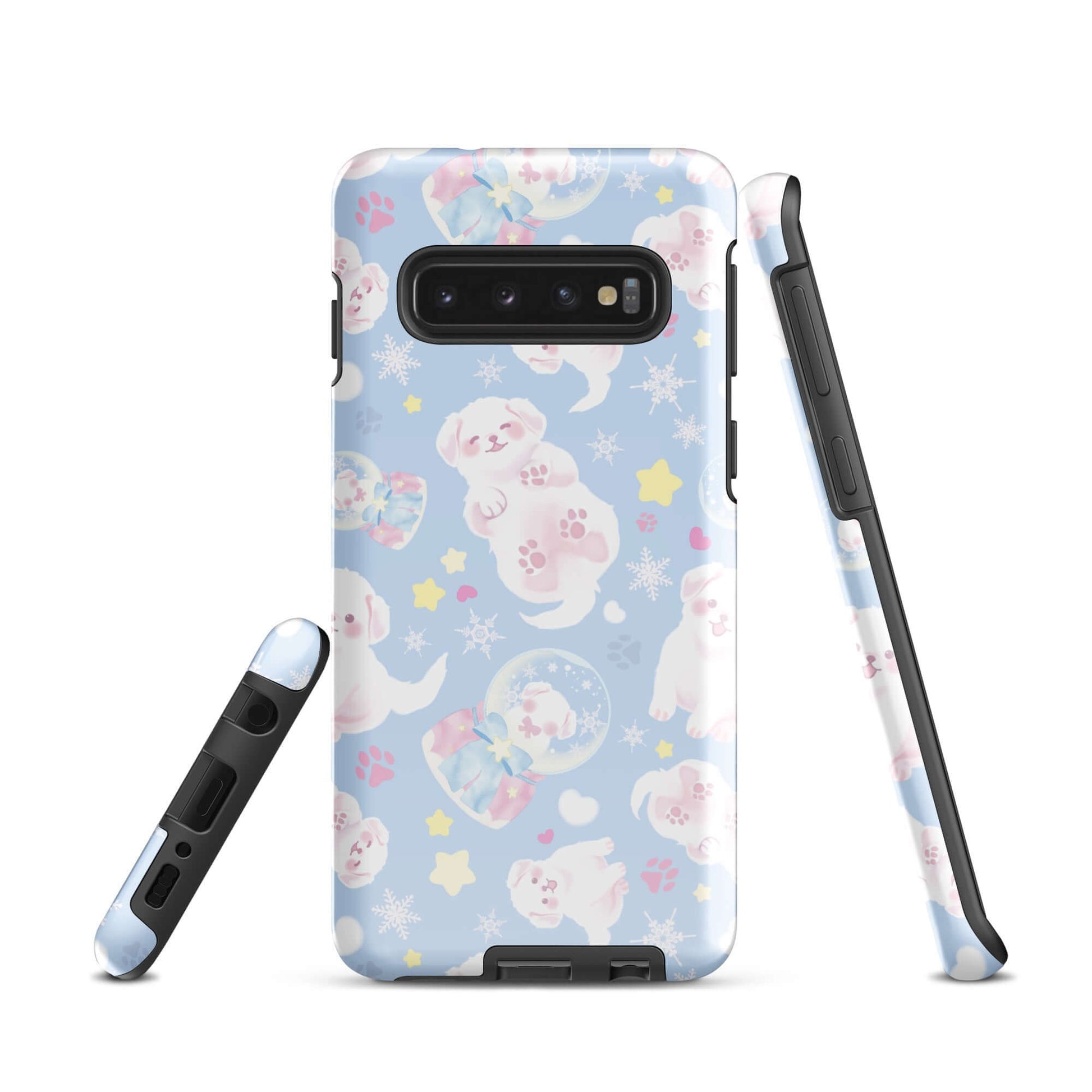 Snow Puppy Samsung® Tough Case features a playful design, ensuring style and protection for your phone.