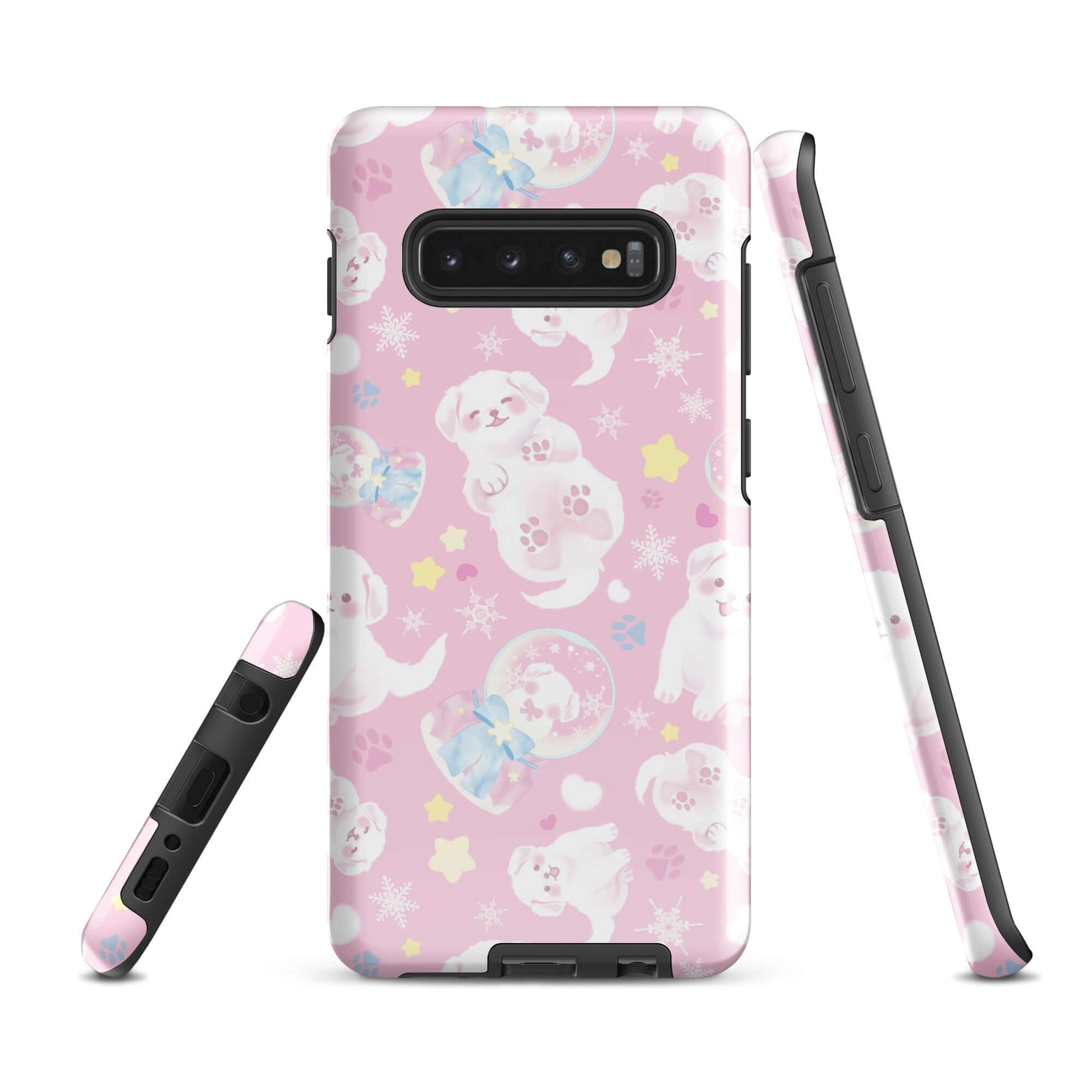 Snow Puppy Samsung® Tough Case features a charming design, offering durability and protection for your phone.