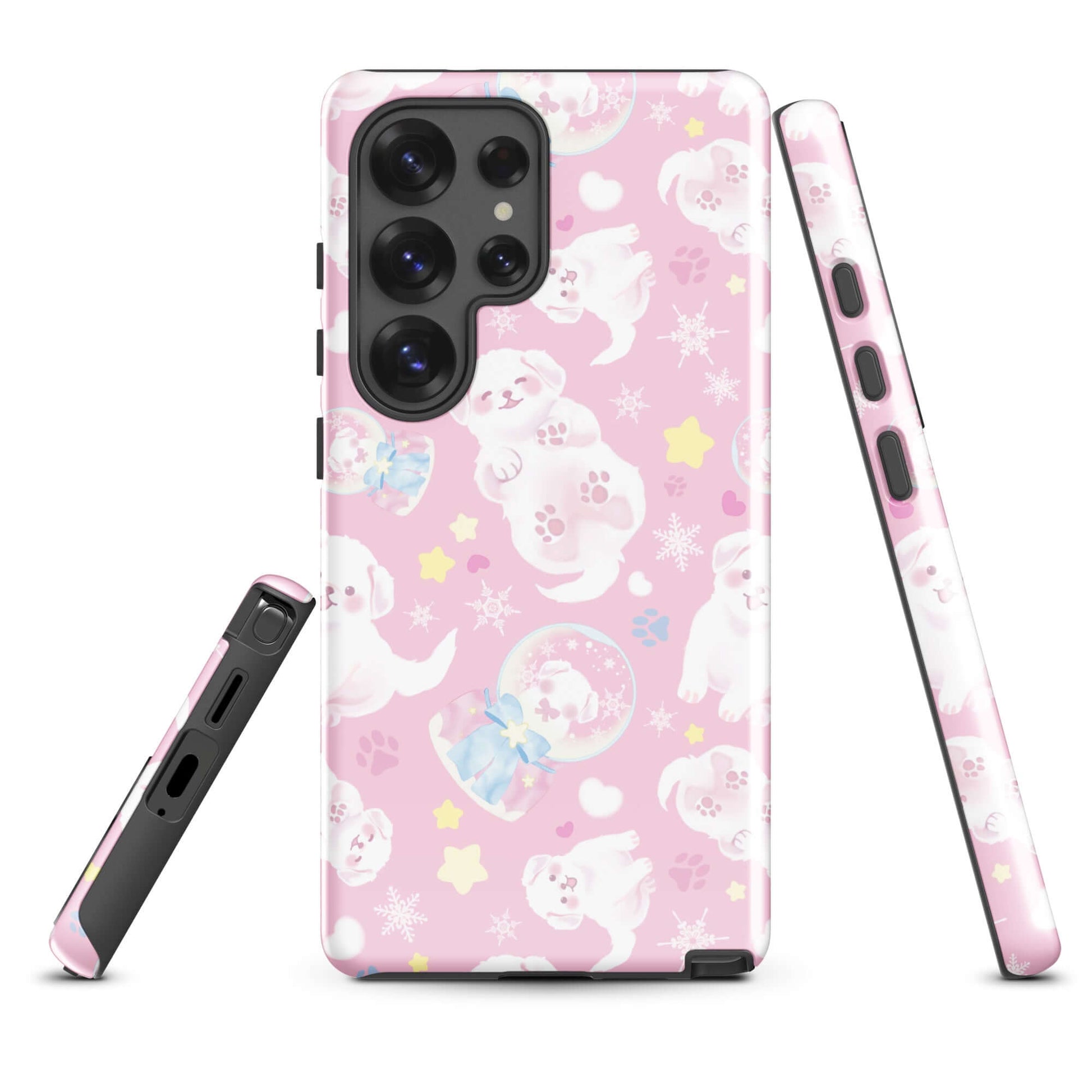 Protect your phone in style with the Snow Puppy Samsung® Tough Case, featuring adorable puppy designs and durable protection.