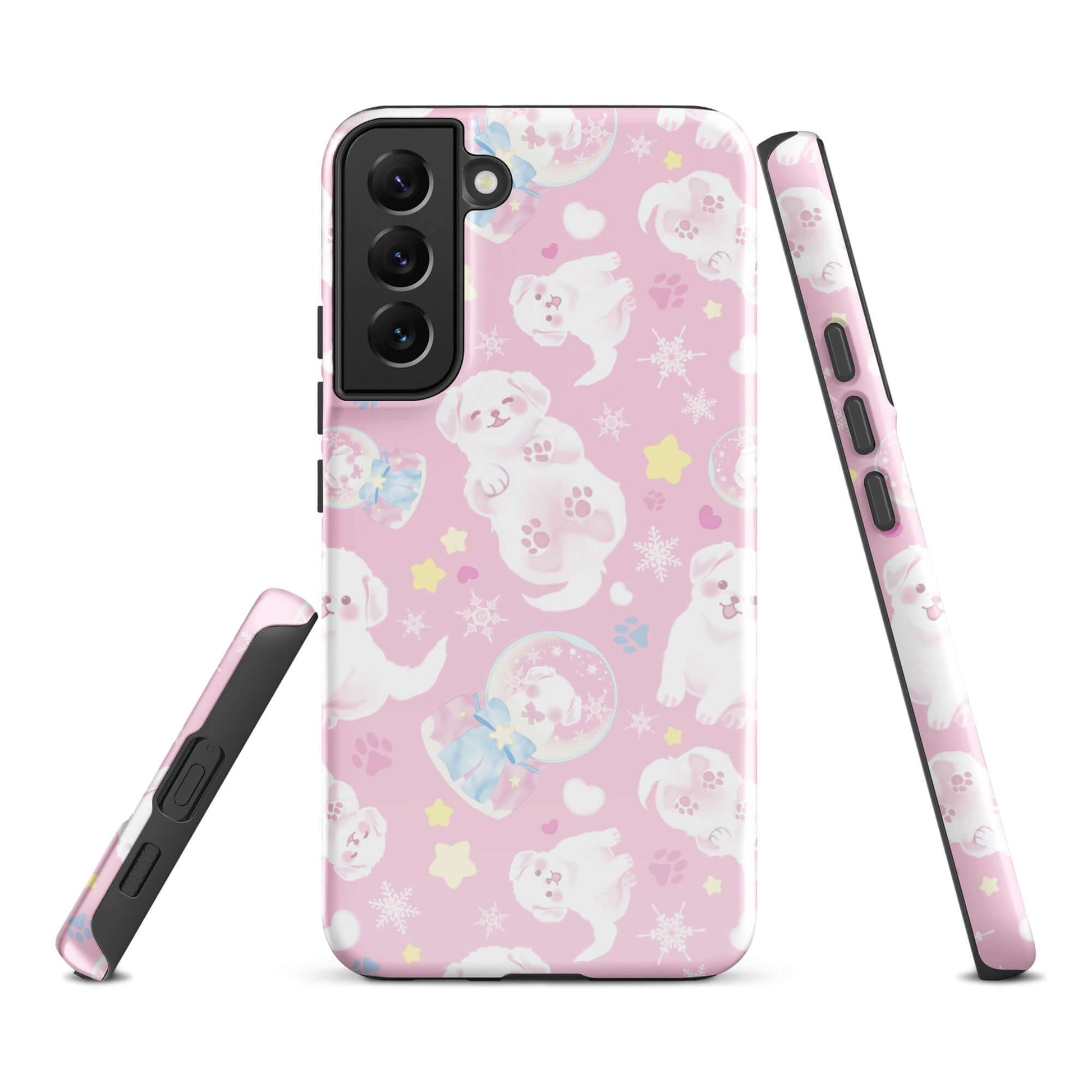 Protect your phone with the Snow Puppy Samsung® Tough Case, featuring a cute design and durable dual-layer protection.