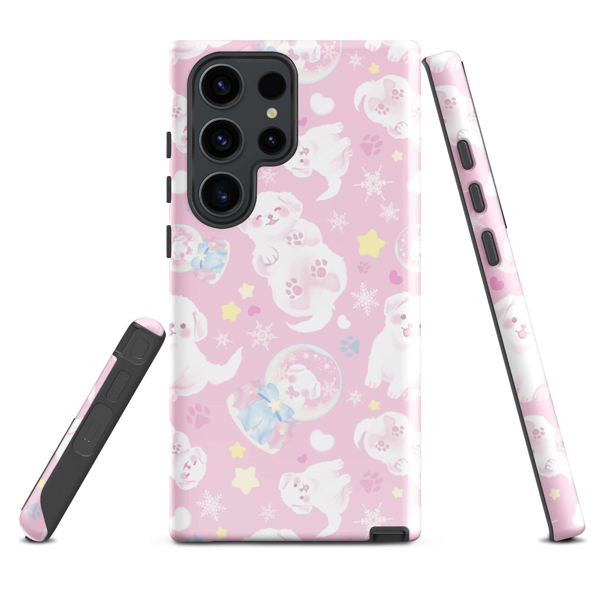 Protect your phone in style with the Snow Puppy Samsung® Tough Case, featuring adorable snow puppies and durable design.