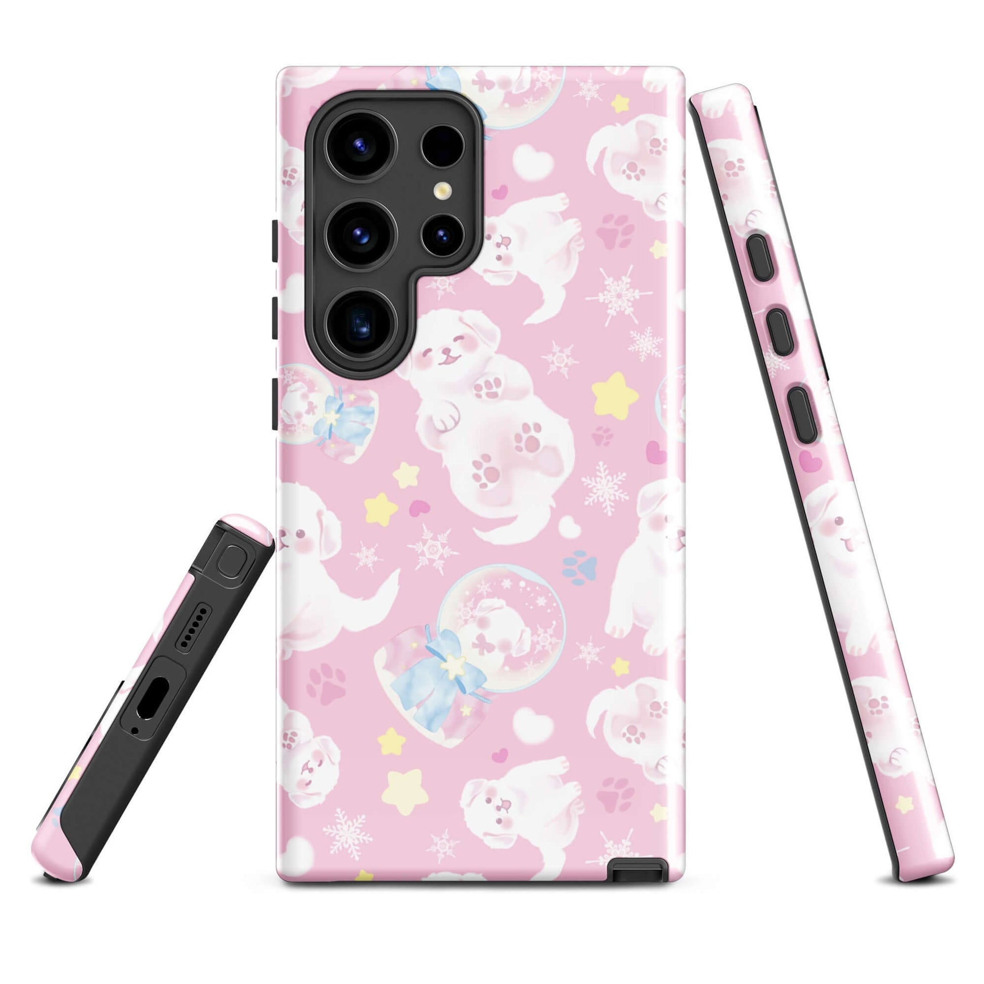 Snow Puppy Samsung® Tough Case features a cute design, offering durable protection for your Galaxy S24 Ultra.