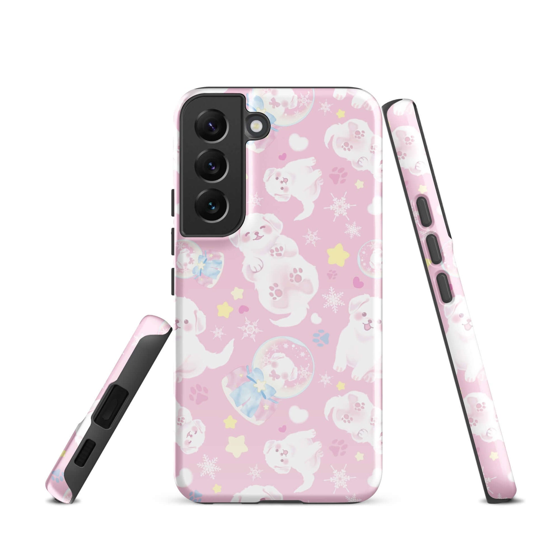 Stylish Snow Puppy Samsung® Tough Case features a cute design while providing impact-resistant protection for your phone.