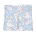 Fluffy Snow Puppy Shorts featuring cute puppies and snowflakes, perfect for a fun workout or casual wear.