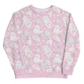 Cozy Snow Puppy Sweatshirt featuring adorable pups on a pastel pink background, perfect for stylish winter wear.