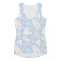 Playful Snow Puppy Tank Top featuring cute puppy prints, perfect for a stylish workout at any fitness level.