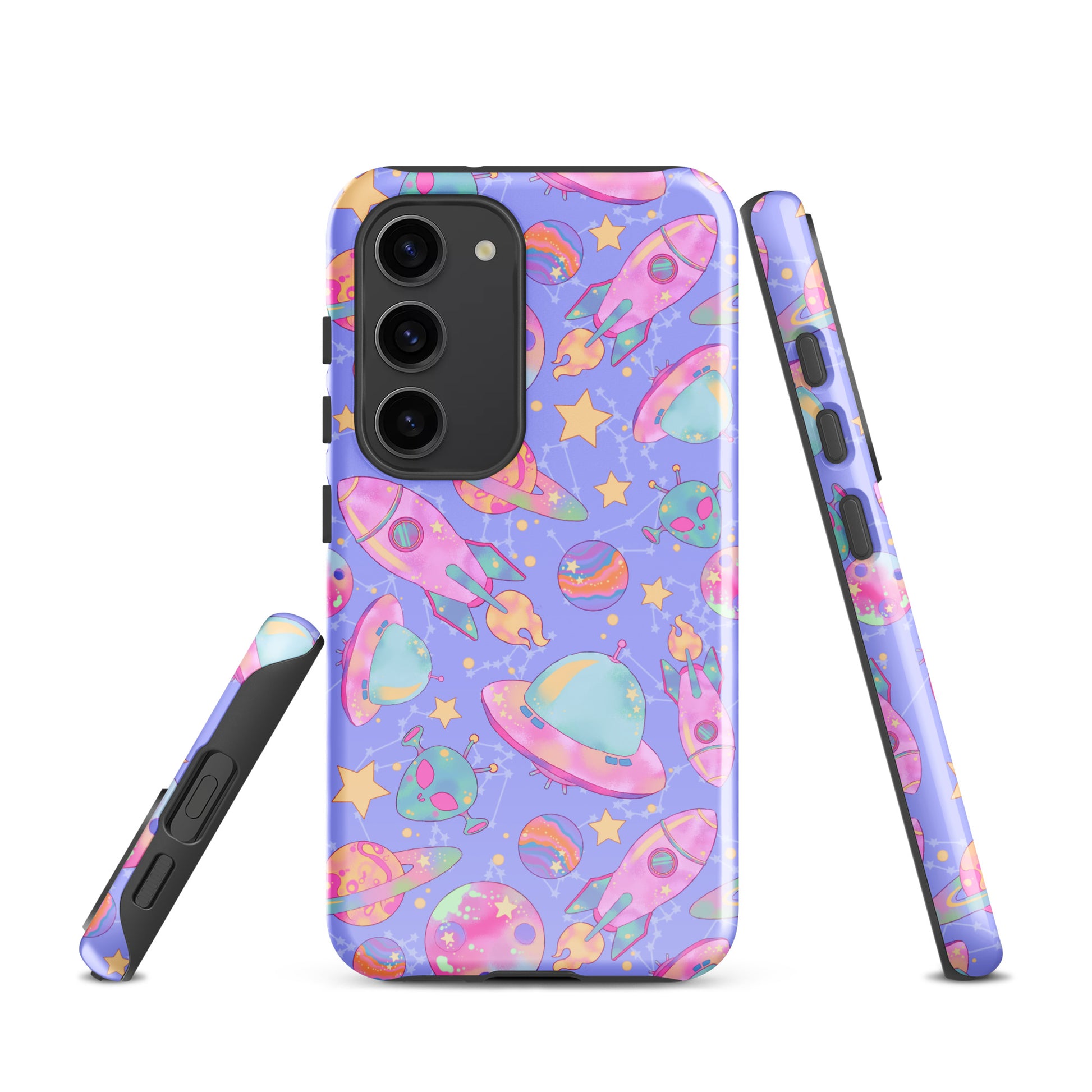 Protect your phone in style with the Space Samsung® Tough Case featuring vibrant space-themed designs.
