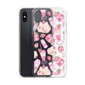Stylish Strawberry iPhone® Clear Case featuring vibrant dessert illustrations, perfect for protection and aesthetics.