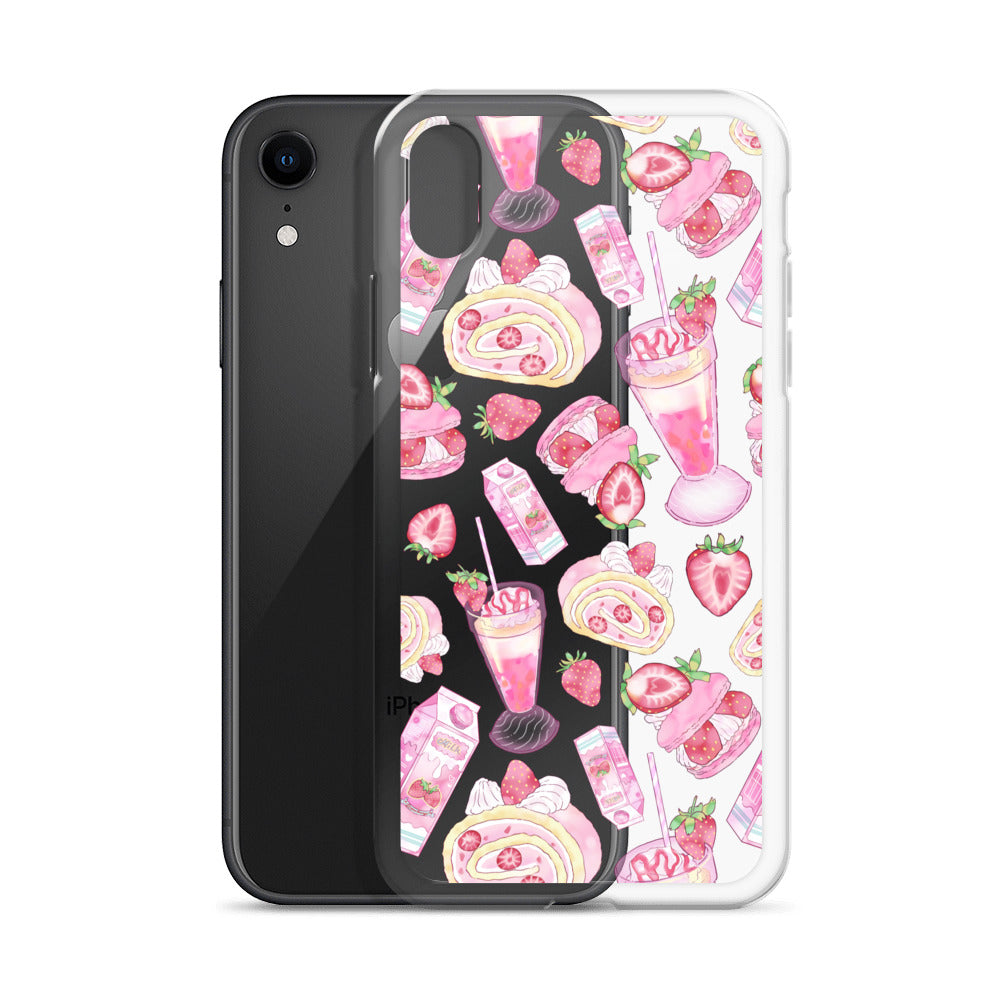 Sleek Strawberry iPhone® Clear Case showcases delicious designs while protecting your phone from everyday damage.