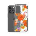 Sleek Sugar Skull iPhone® Clear Case, protecting against scratches and dirt with a flexible design and vibrant colors.