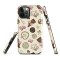 Royal Cookie iPhone® Tough Case featuring a stylish dessert design for durable phone protection and fashion.