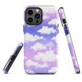 Stylish Cloudy Sky iPhone® Tough Case offers dual-layer protection with a chic design for year-round phone safety.