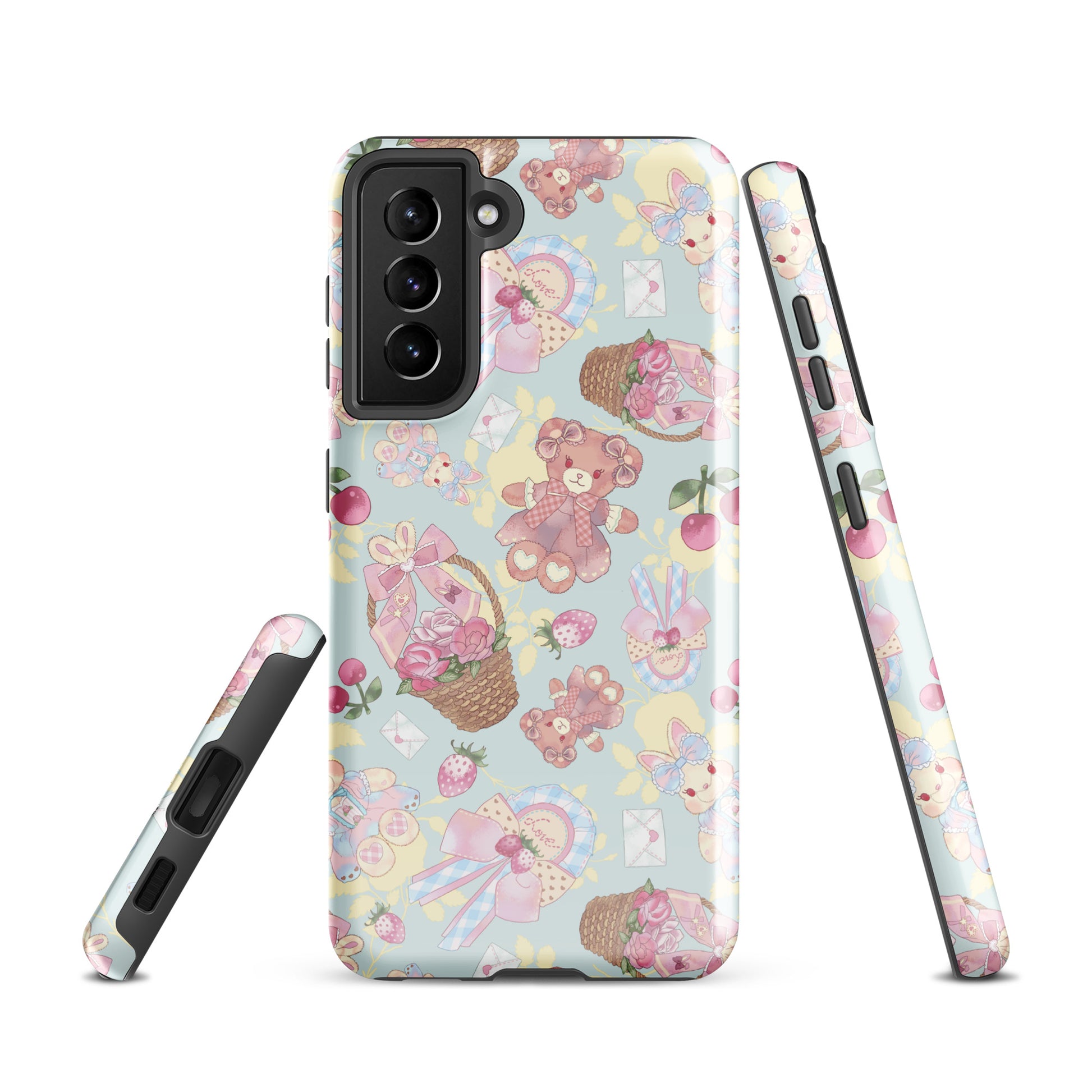 Sweet Teddy Samsung® Tough Case features a cute teddy bear design, offering stylish protection for your phone.