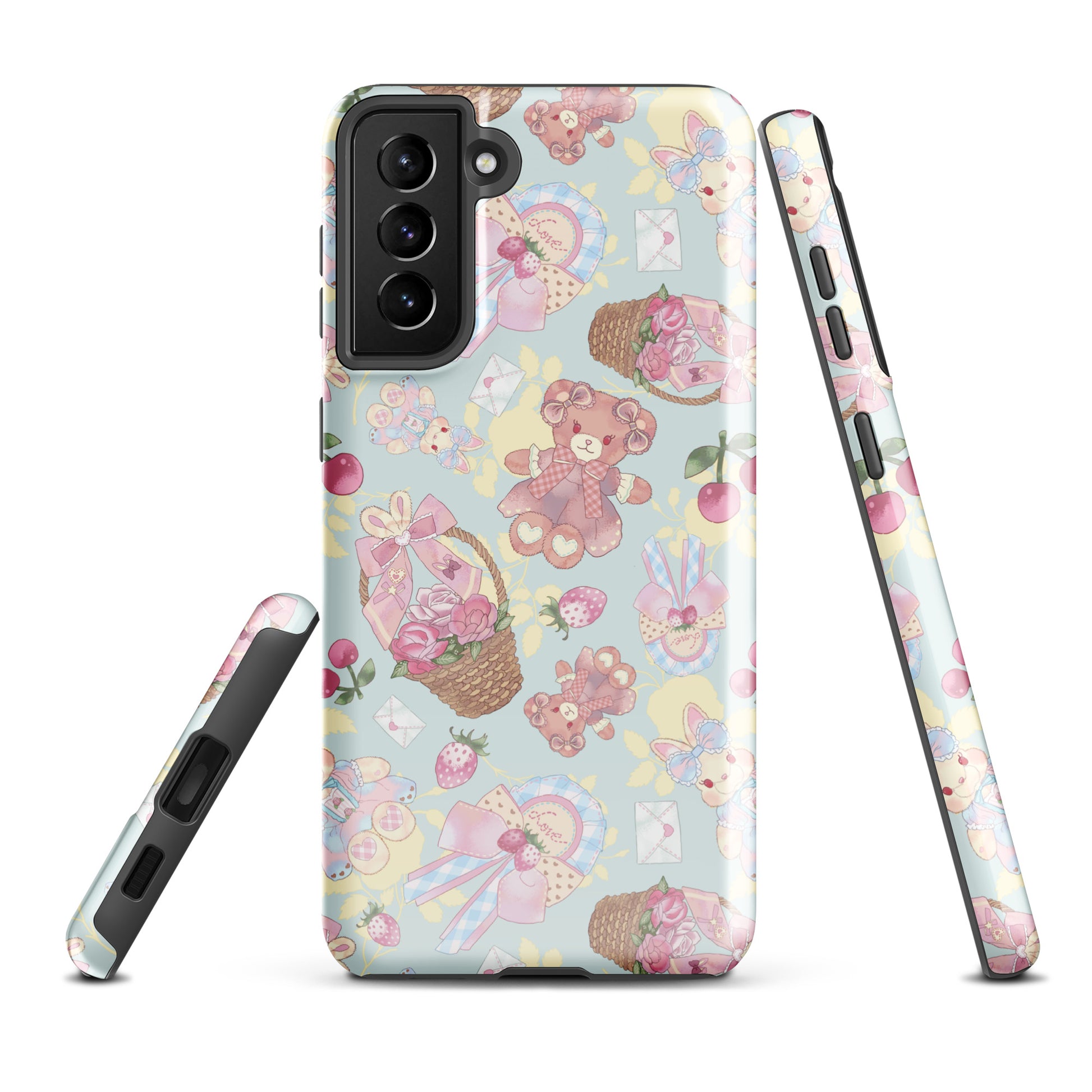 Colorful Sweet Teddy Samsung® Tough Case showcasing a charming design, perfect for style and protection.