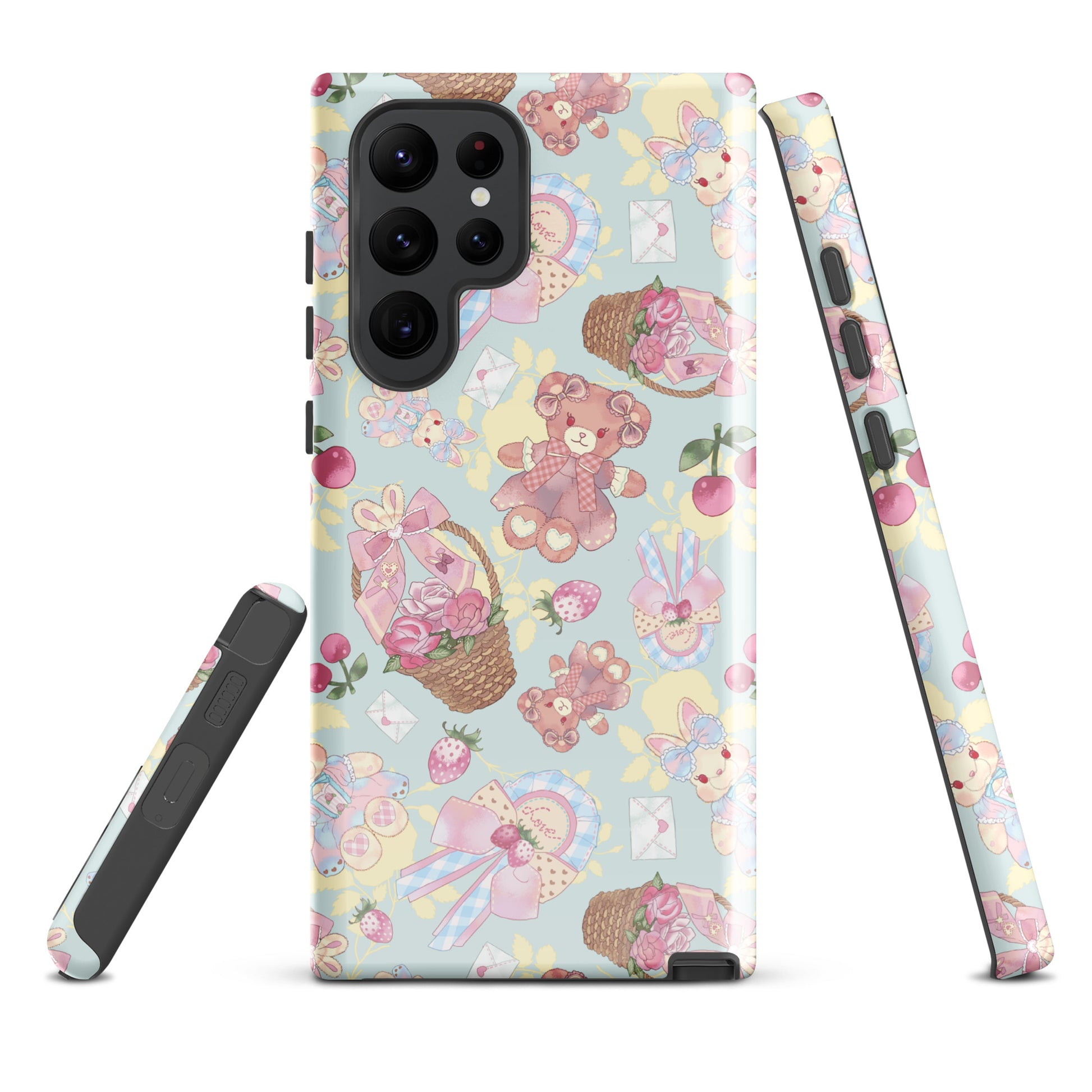 Stylish Sweet Teddy Samsung® Tough Case features adorable teddy designs, ensuring protection and charm for your phone.