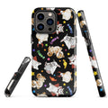 Trick or Treaters iPhone® Tough Case features playful pet designs, offering stylish protection for your device year-round.