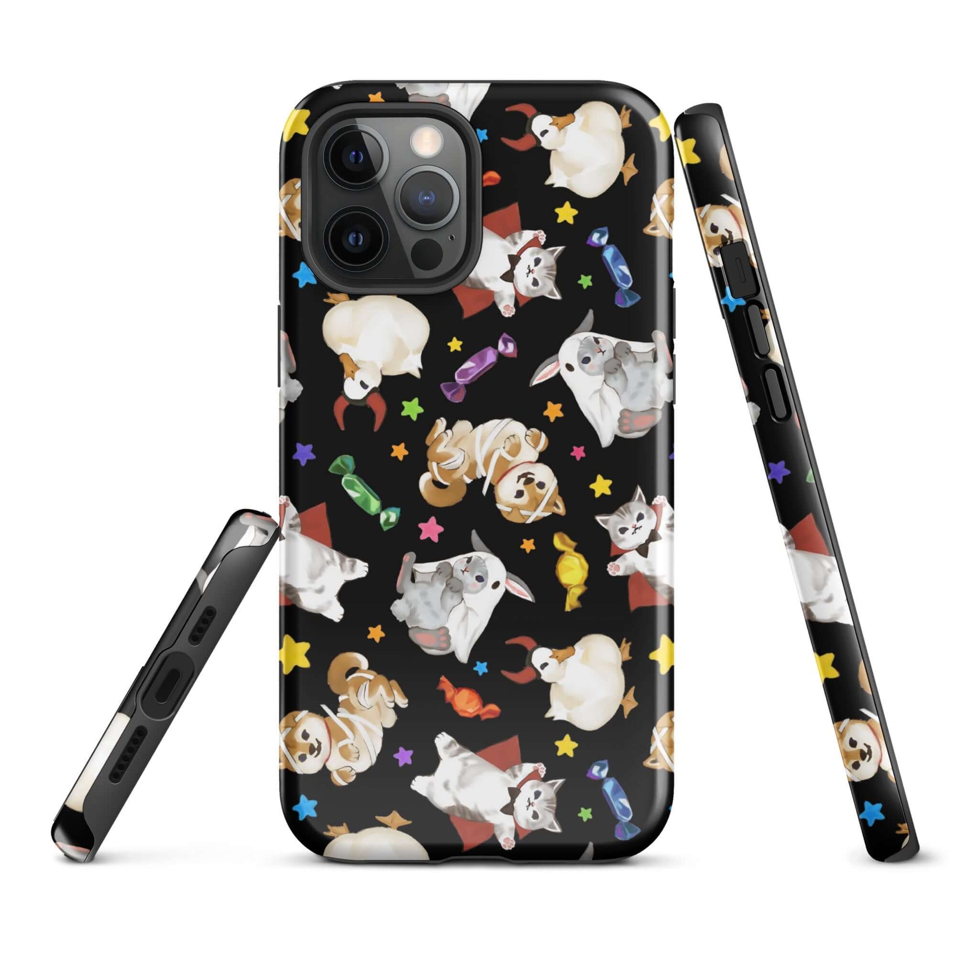 Stylish Trick or Treaters iPhone® Tough Case features dual-layer protection for year-round safety and fashion.
