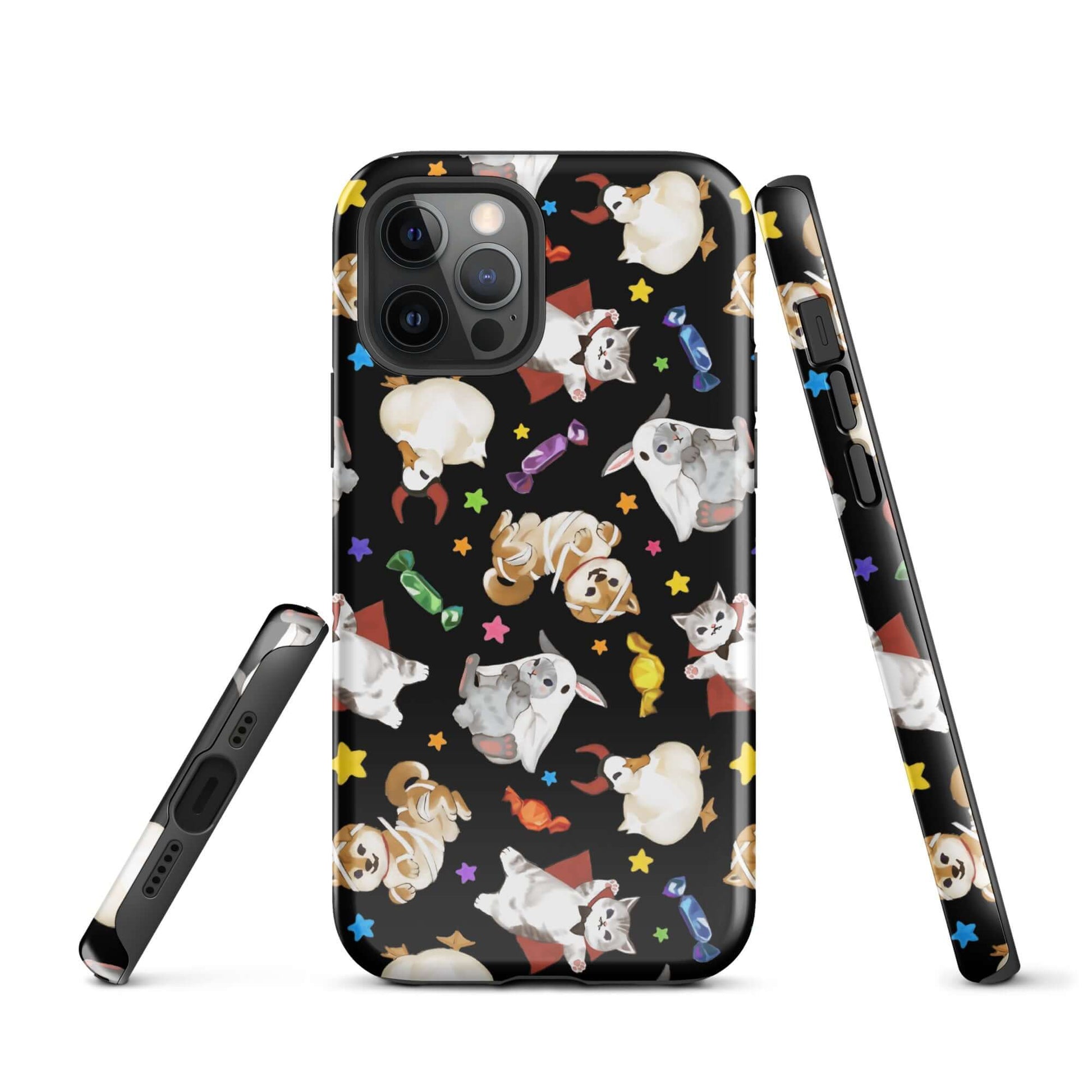 Trick or Treaters iPhone® Tough Case features playful designs, offering stylish protection for your device all year round.
