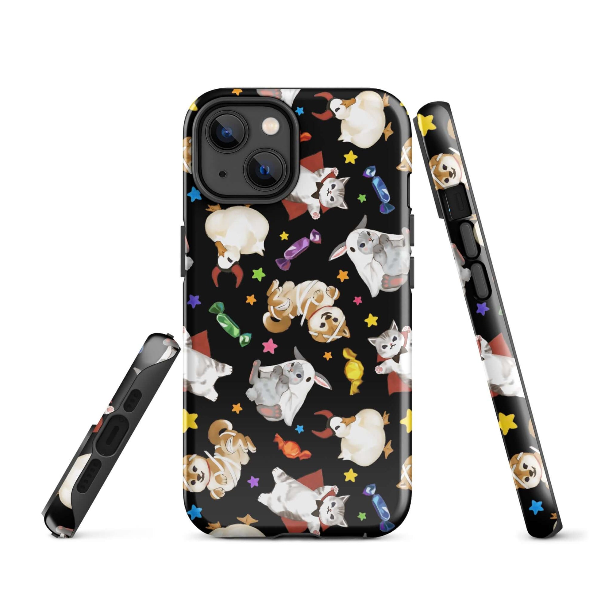 Trick or Treaters iPhone® Tough Case features a playful design, ensuring style and protection for your phone.