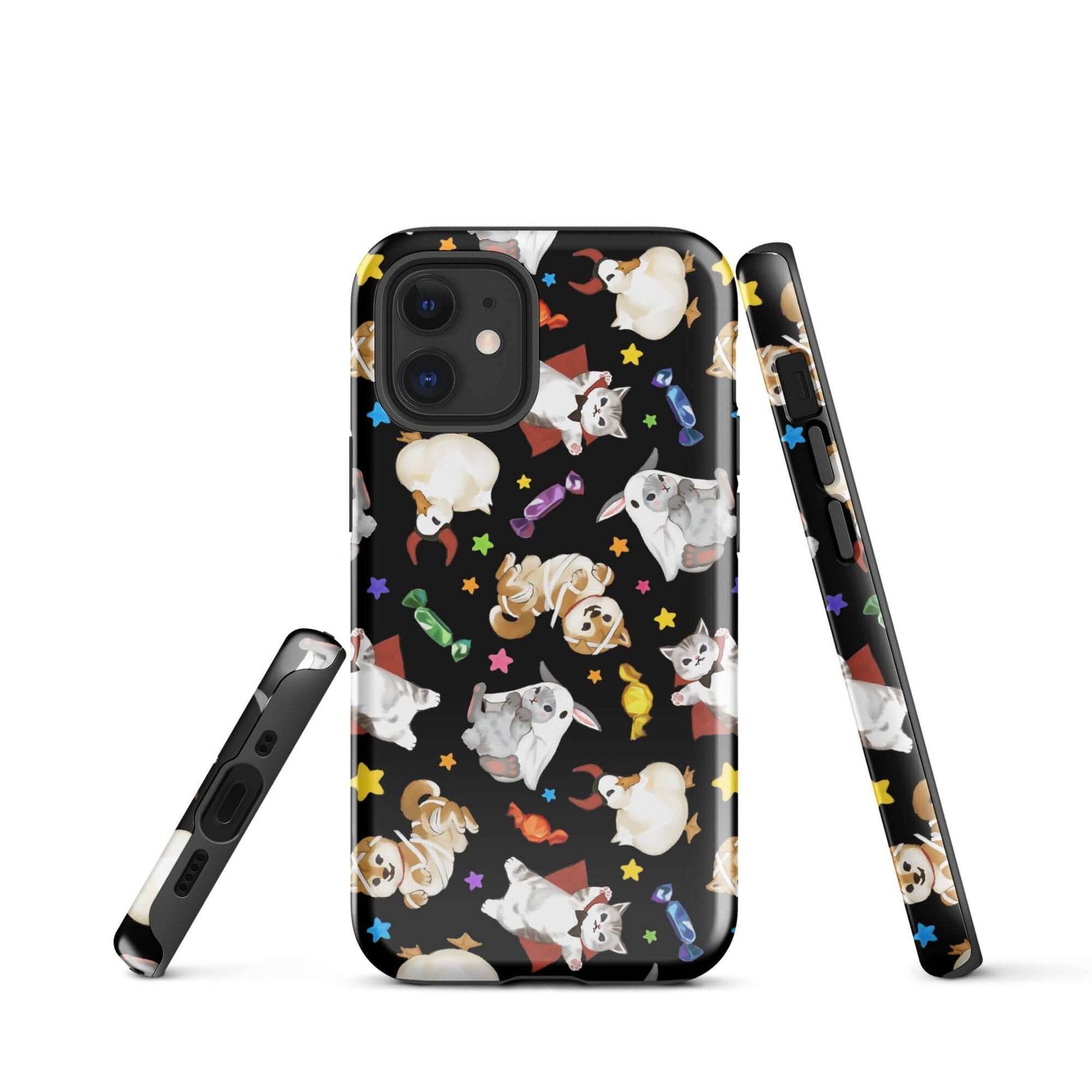 Trick or Treaters iPhone® Tough Case offers stylish protection with a durable design and vibrant Halloween-themed graphics.