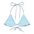 Under the Sea Padded String Bikini Top features eco-friendly design and adjustable straps for summer styling.