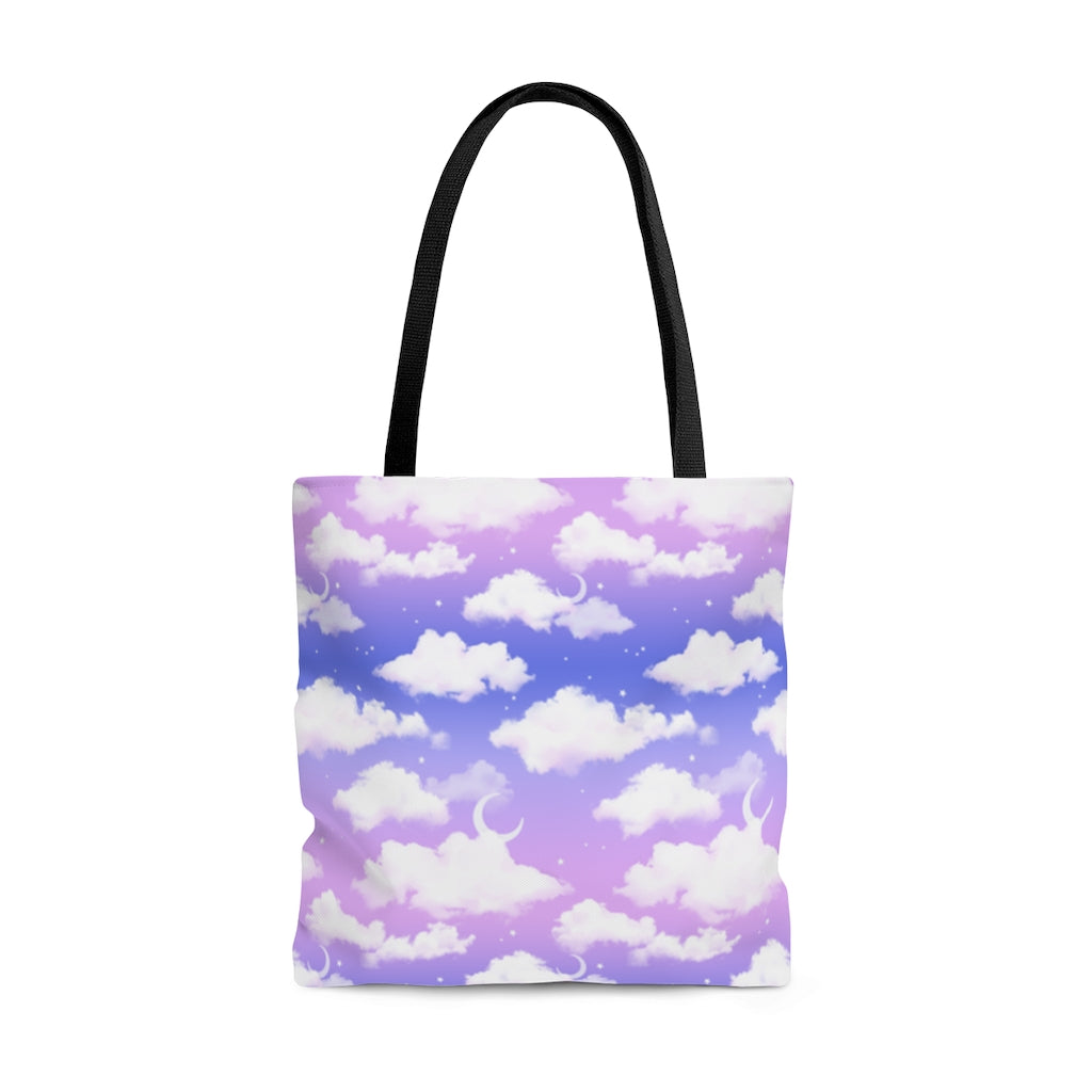 Cloudy Sky Tote Bag (Purple Gradient) | Koibito Clothing.