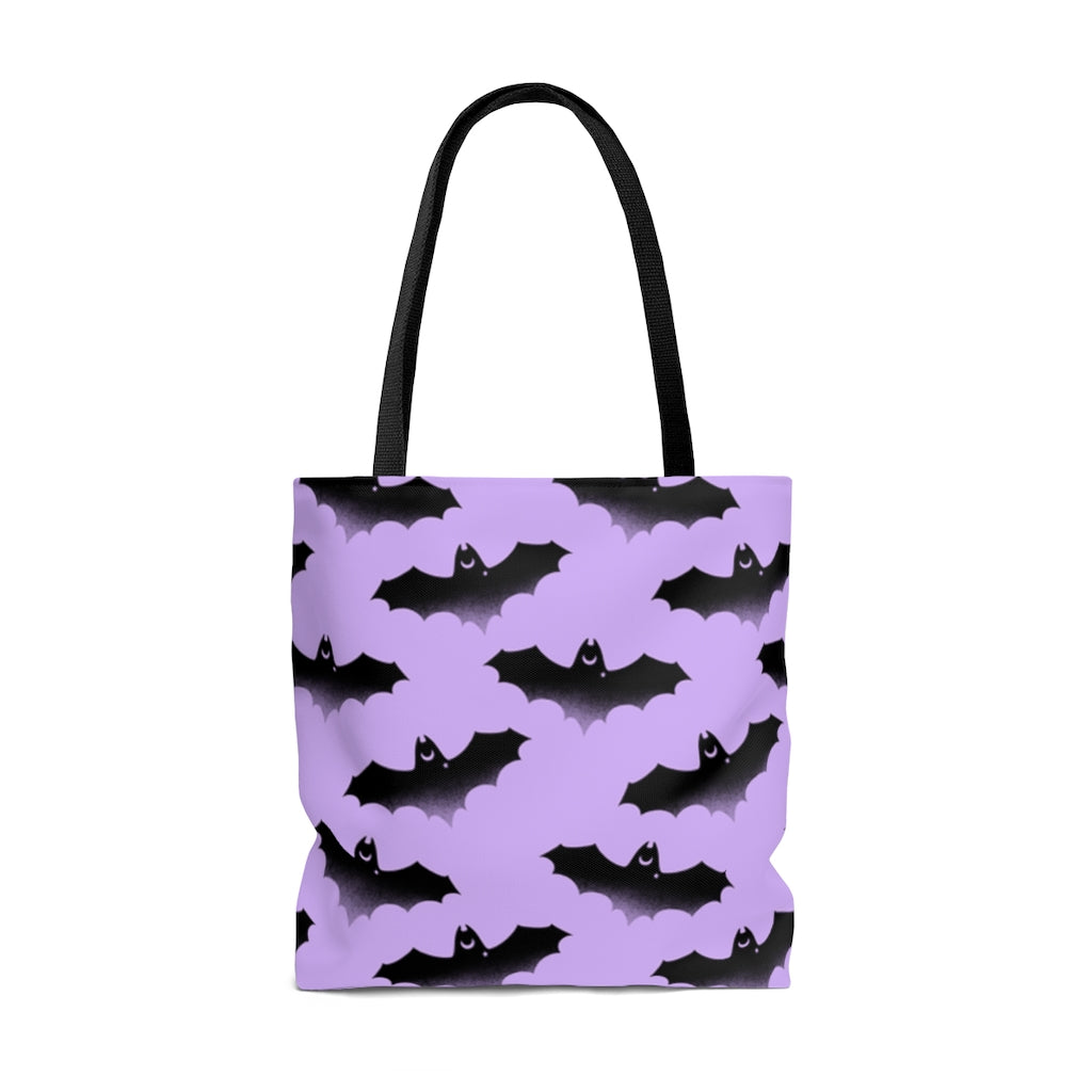 Morrigan Tote Bag (Black/Purple) | Koibito Clothing.