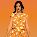 Celebrate Halloween year-round in the Trick or Treaters Crop Top, perfect for festive fun and candy shopping!