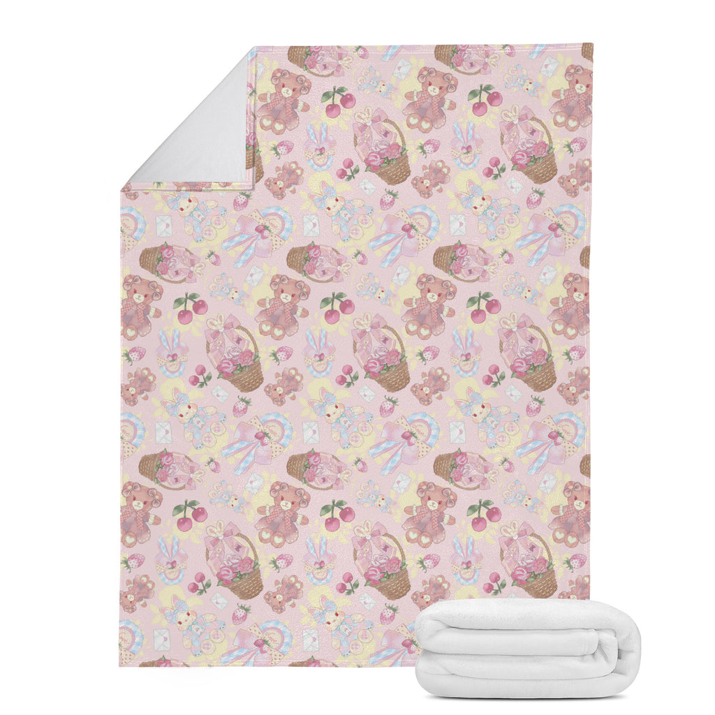 Sweet Teddy Blanket (Pink) | Koibito Clothing.
