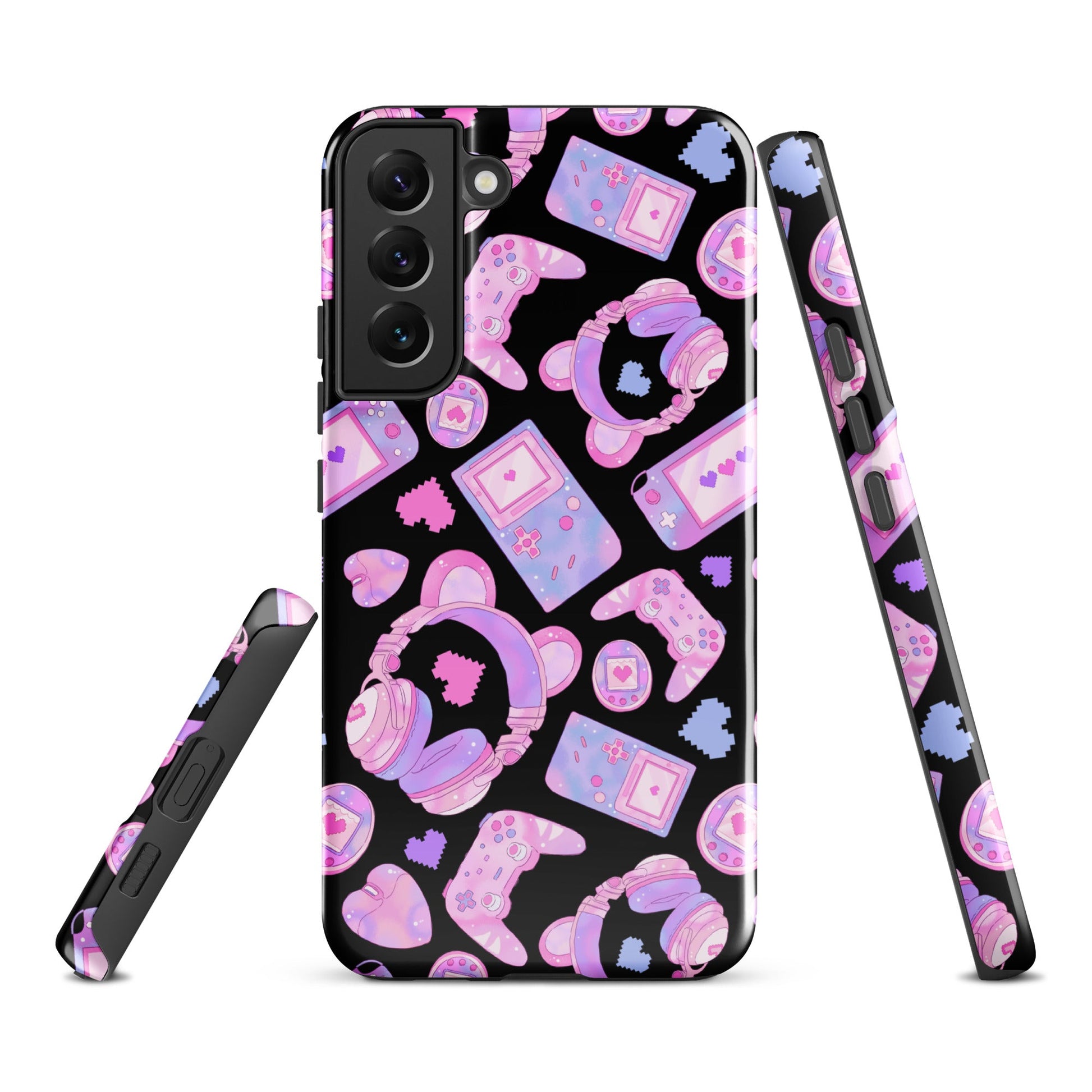 Gamer Girl Samsung® Tough Case features a playful design, combining durability and style to protect your phone.