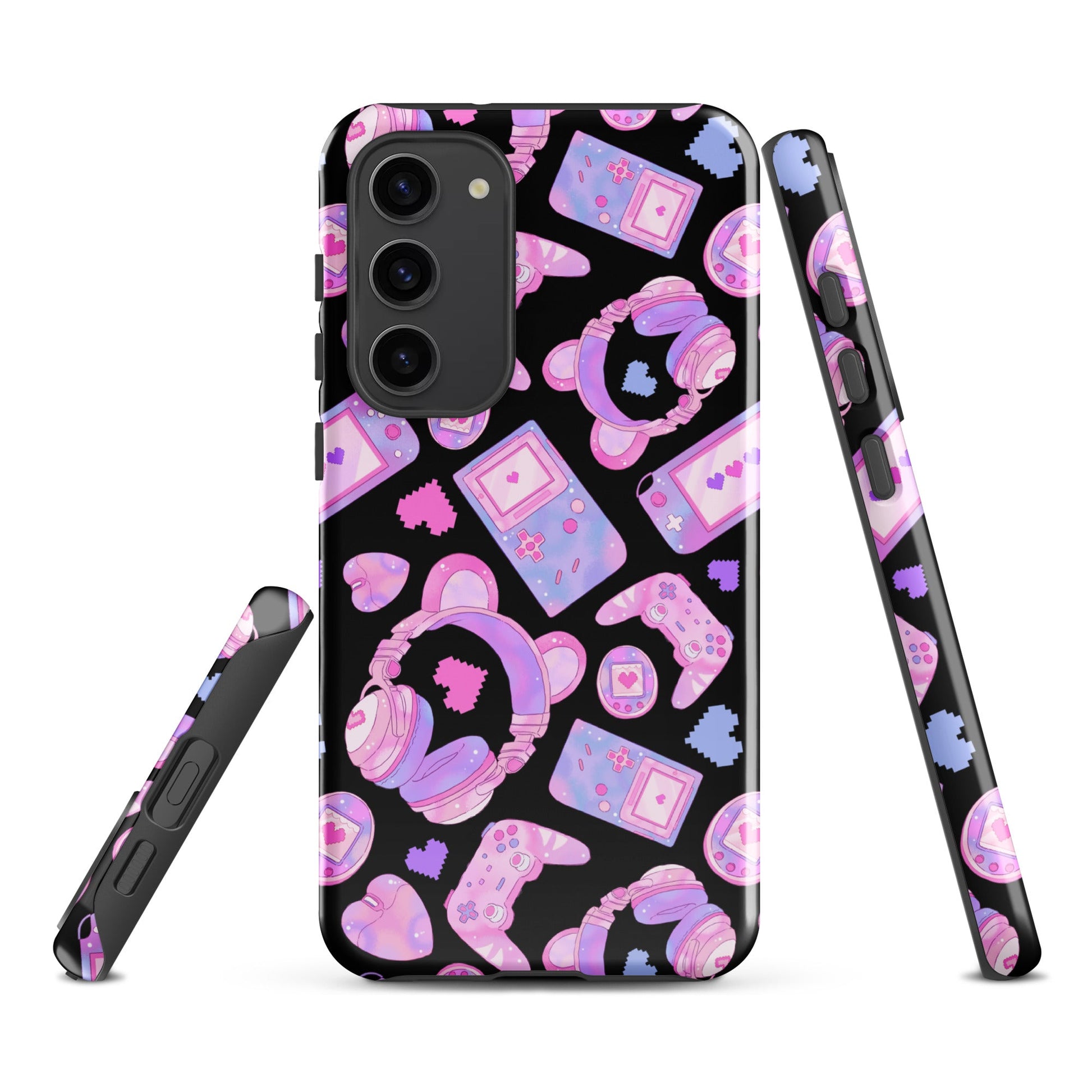 Gamer Girl Samsung® Tough Case features a vibrant gaming design, ensuring style and protection for your phone.