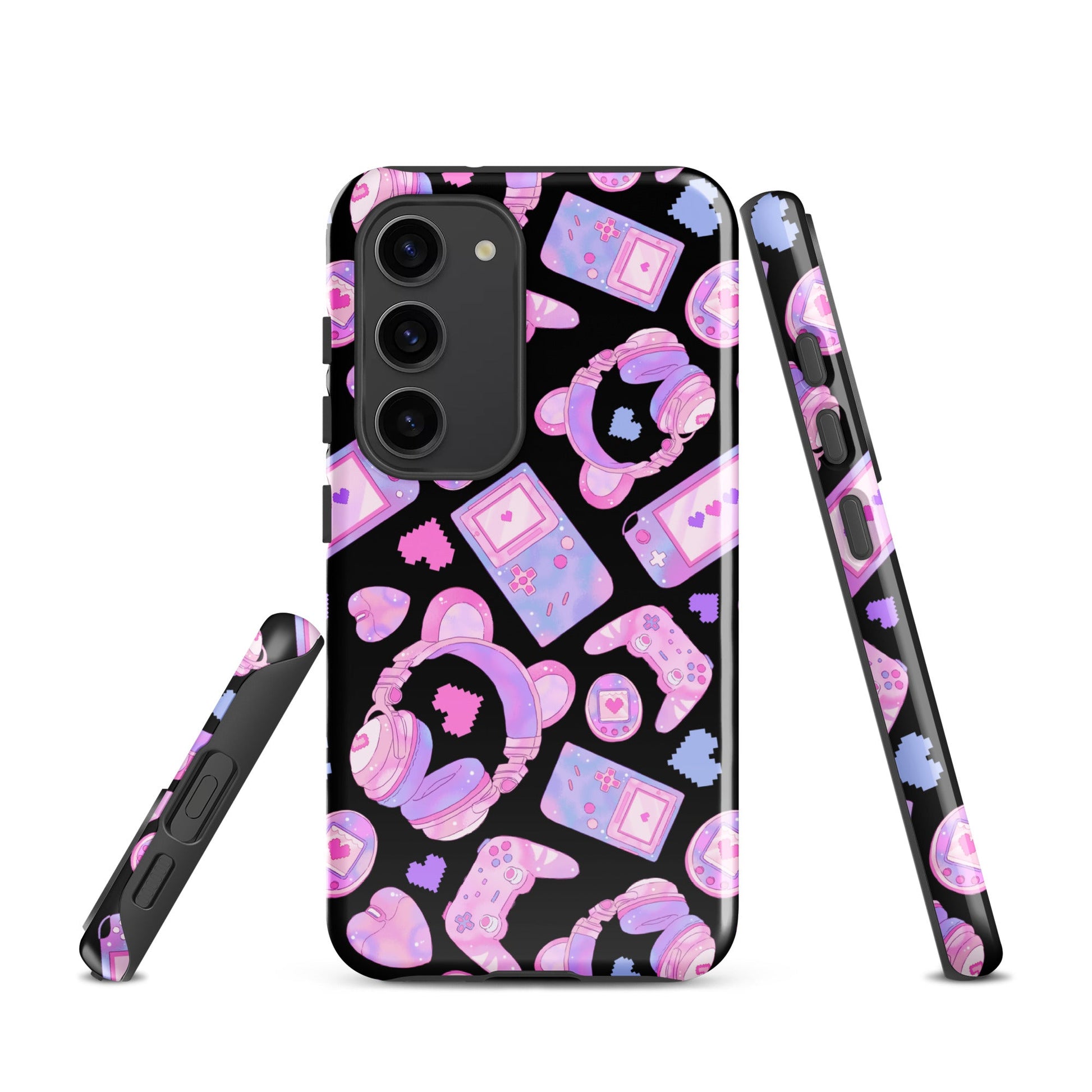 Gamer Girl Samsung® Tough Case features stylish designs and durable protection for your Galaxy S23.