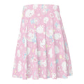 Charming Snow Bunny Skater Skirt in pastel pink featuring playful bunny prints, perfect for a cute outfit!