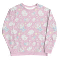 Cozy pink Snow Bunny Sweatshirt featuring adorable bunnies, perfect for any pastel outfit. Ideal for warm fuzzies!