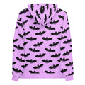 Cozy Aensland Hoodie with a vibrant bat print, perfect for a stylish statement and versatile wardrobe staple.