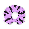 Aensland Scrunchie featuring a trendy Morrigan-inspired bat design, perfect for any outfit or occasion.