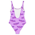 Shop the Aensland One-Piece Swimsuit featuring a playful bat design, perfect for flaunting your unique style.
