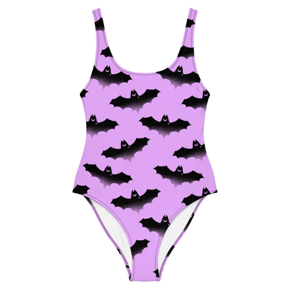 Flatter your figure in the Aensland One-Piece Swimsuit, featuring a fun bat design perfect for bold styles.