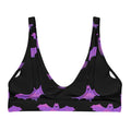 Discover the Aensland Padded Bikini Top featuring a playful bat design, perfect for sunny days and stylish versatility.